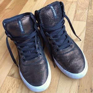 Supra disco glitter high tops✨